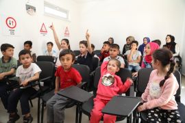 Suriyeli öğrencilere trafik eğitimi verildi