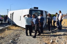 Malatya’da halk otobüsü devrildi: En az 25 yaralı