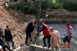 Hekimhan Belediye Başkanı Turan Karadağ, cemevi inşaatını inceledi